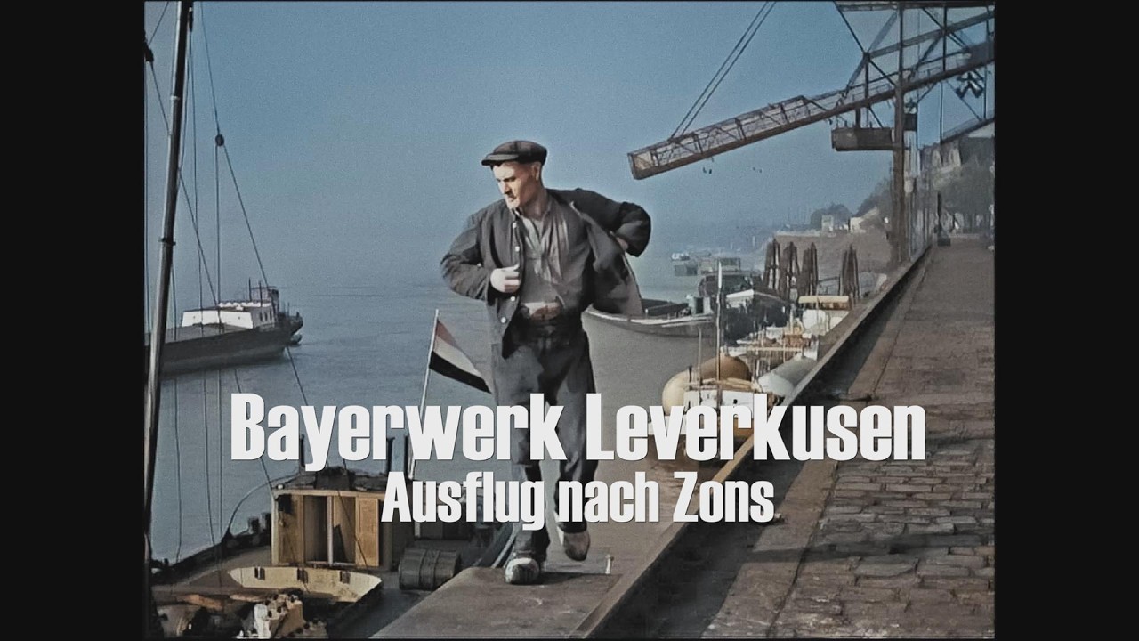 Leverkusen & Zons 1920er/ 30er - koloriert - Bayer-Werk - aus Doku: Das alte Rheinland in Farbe 2