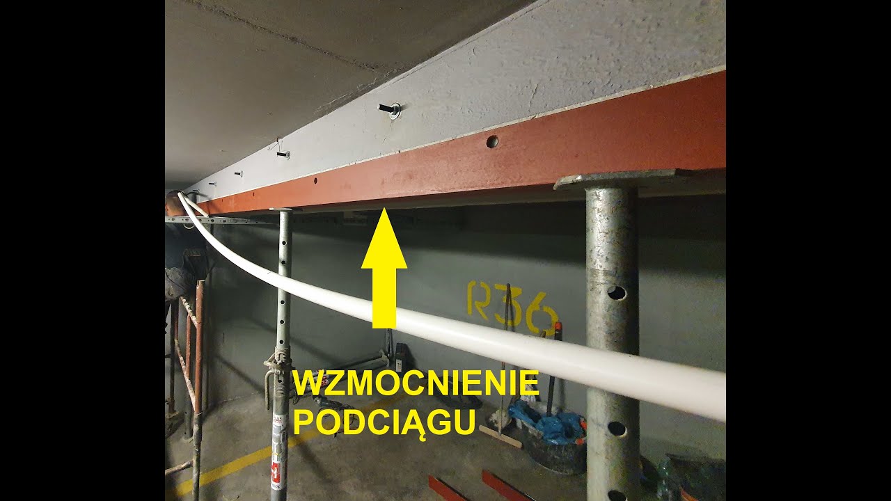 Naprawa Podciągu żelbetowego, Wzmocnienie podciągu, Wzmocnienie belki żelbetowej