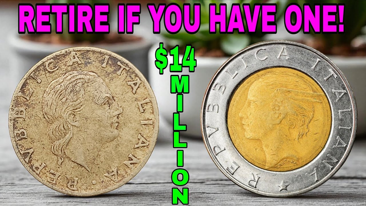 Top 4 Most Valuable Italian Lire Coins Are Worth Big Money - Rare Old Money Coins To Look For!