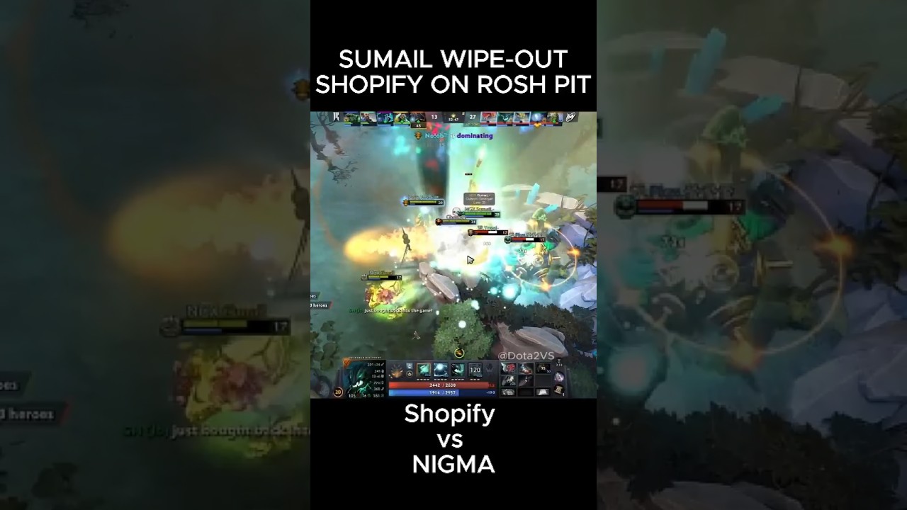 SUMAIL WIPE-OUT SHOPIFY IN ROSH PIT  #dota2 #dota2addict  #dotawtf #dota2gameplay #dota2gamer