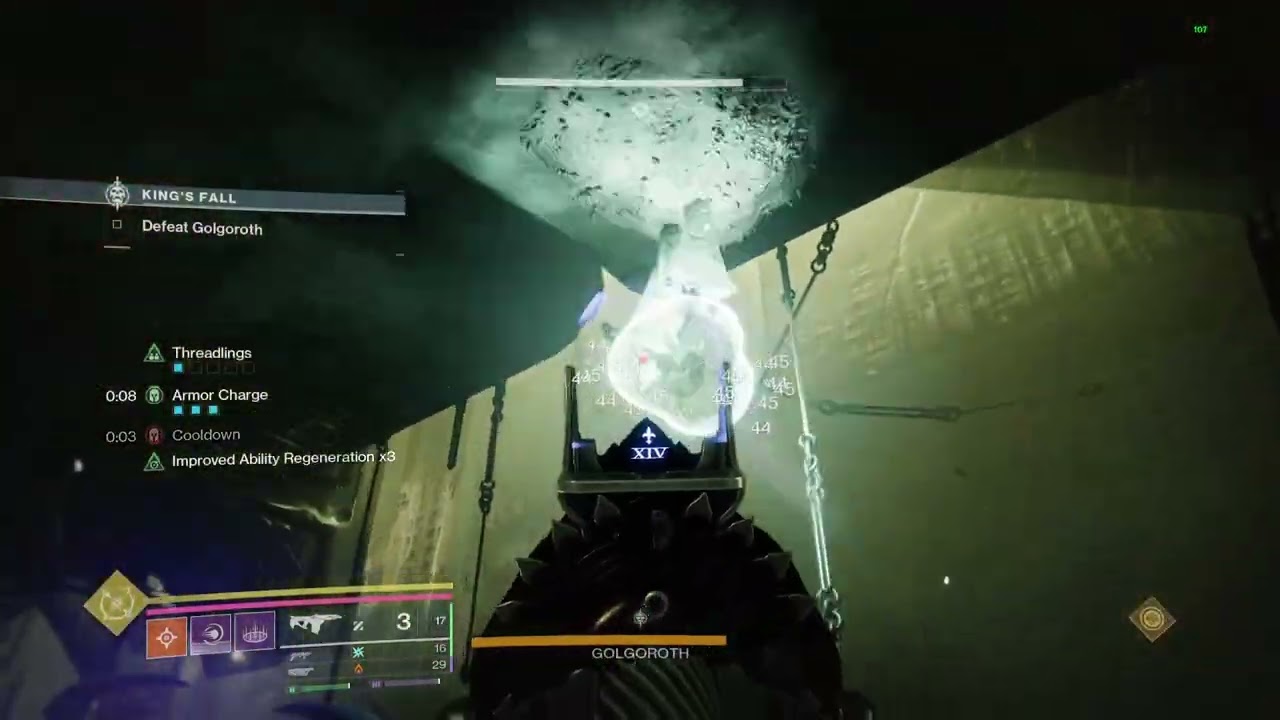 Solo Golgoroth on Warlock (ash & iron)