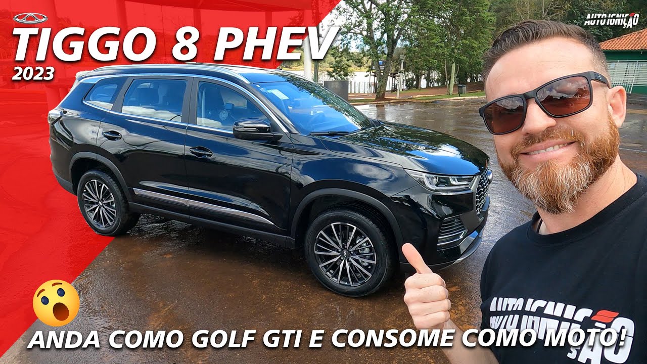 Novo Tiggo 8 Pro Híbrido Plug-In 2023 - Anda Igual Golf GTI e Consome Como Uma Moto!