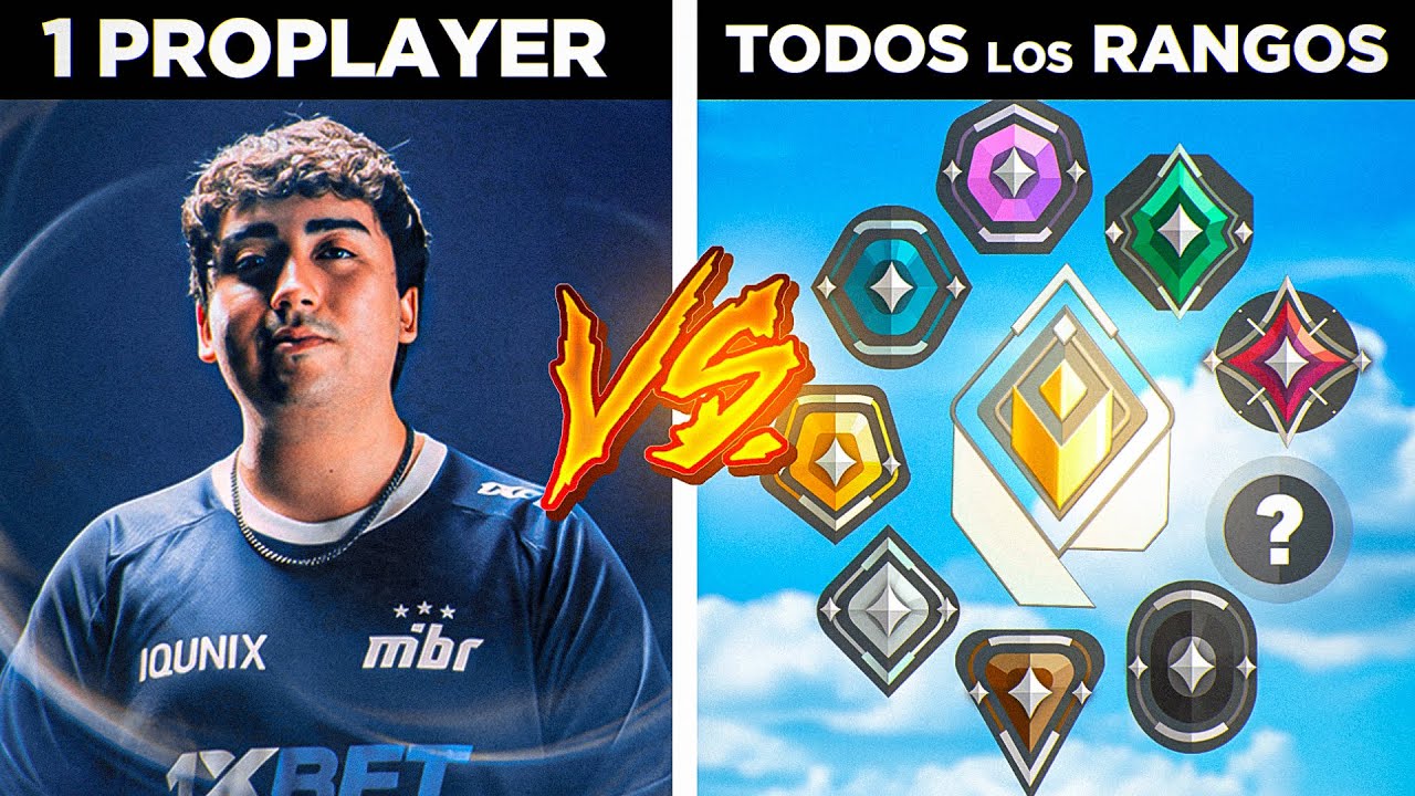 ¿Puede un PRO de VCT ganar a CADA RANGO de Valorant?