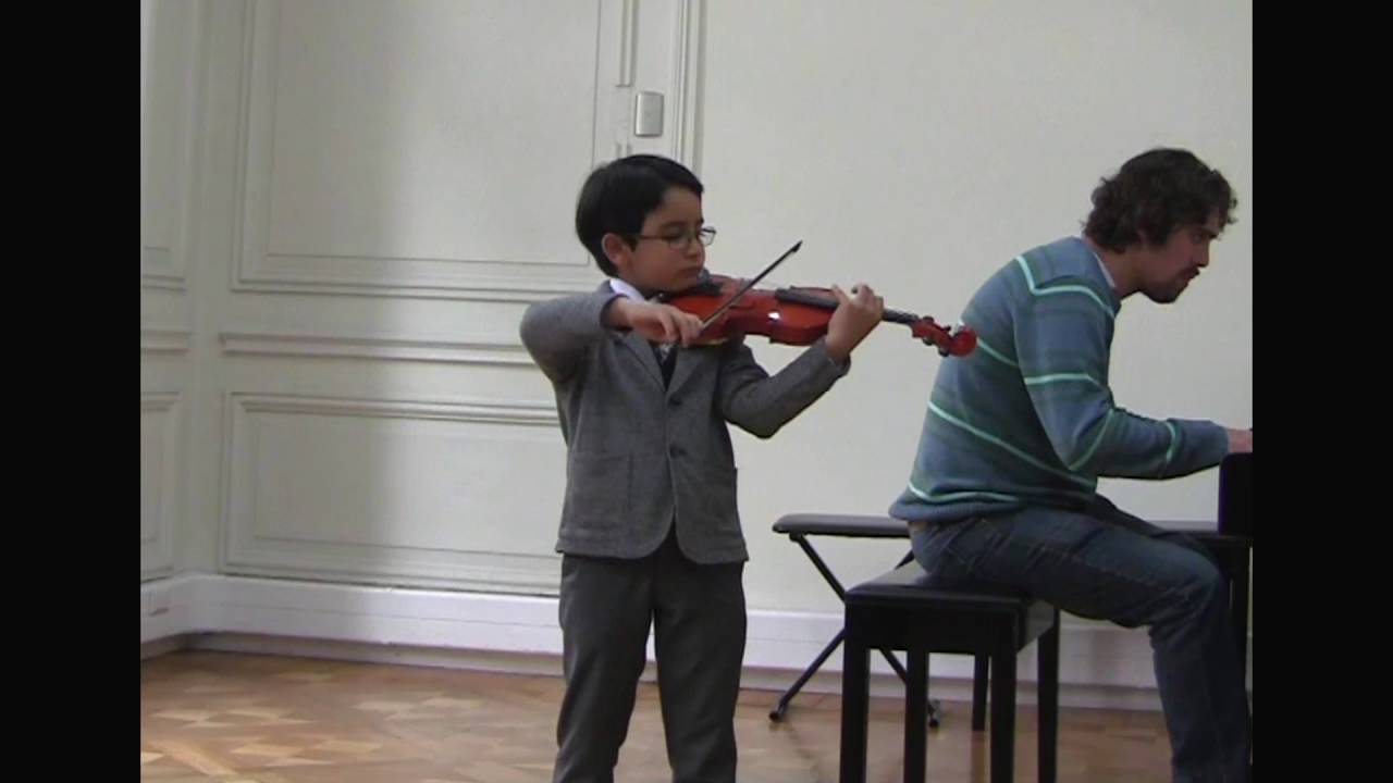 Juan José Peña Aguirre, 7 years old. BWV1041, 1st movement
