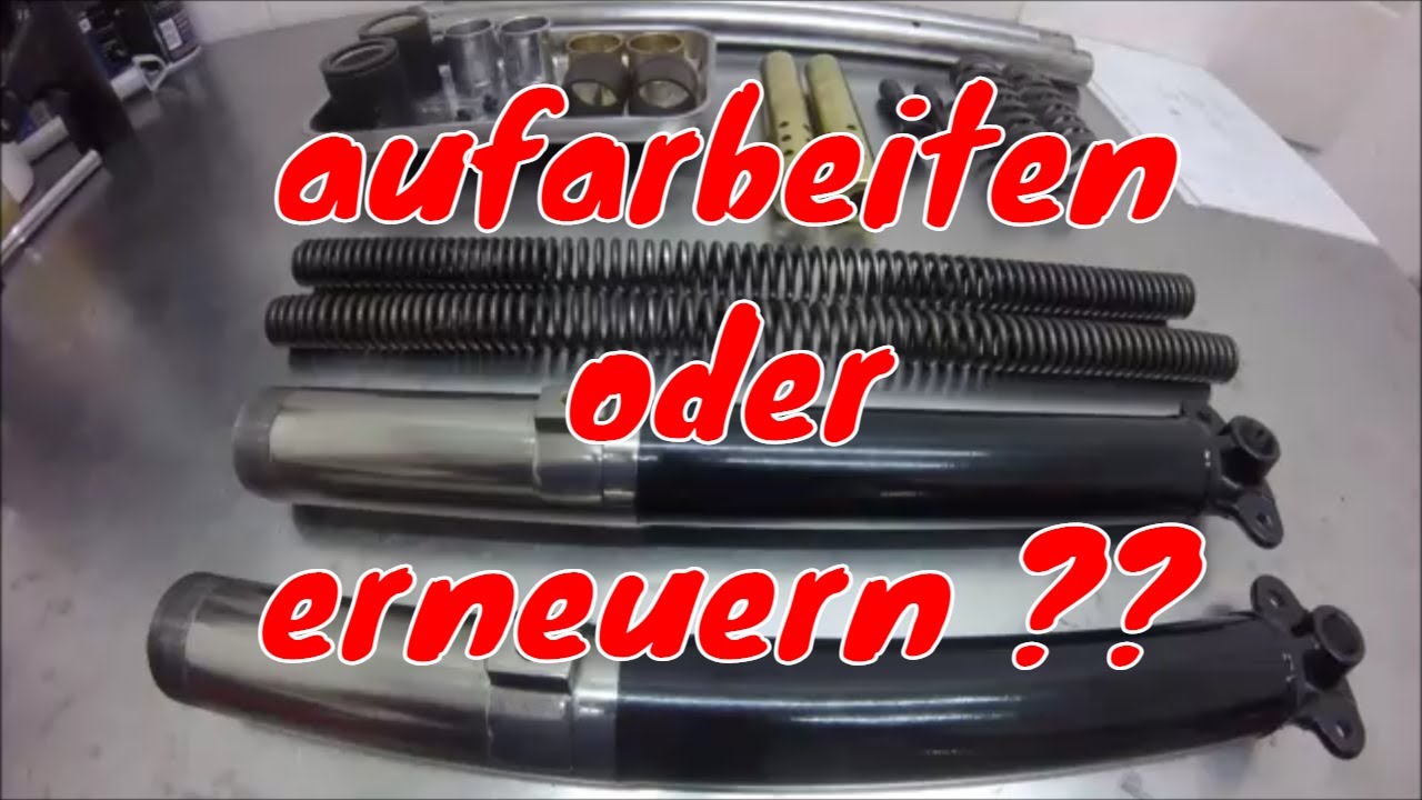 Oldtimer Teile erneuern oder aufarbeiten ? Triumph BDG 250 Federgabel