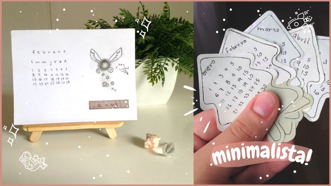Ideas para calendarios minimalistas! ☄️ | Orikami Gami