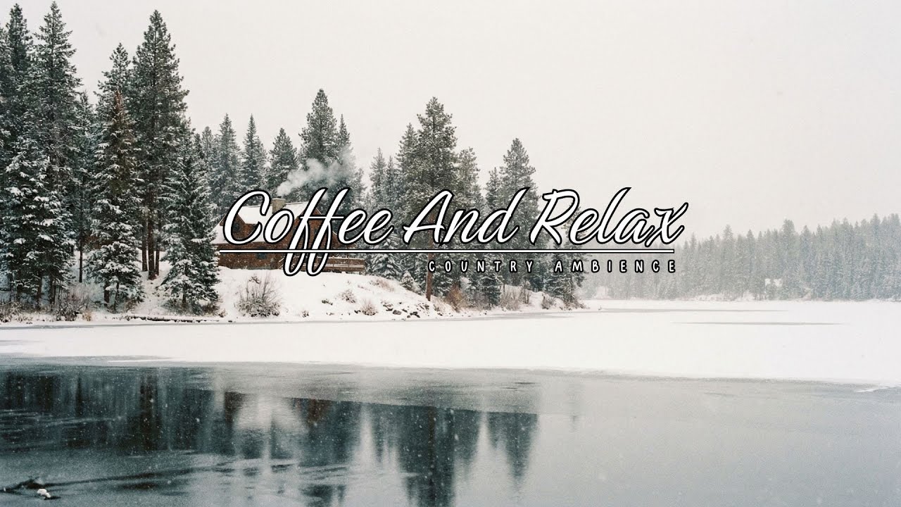 Frozen Lake Lodge Ambience ❄️🏔️ | Peaceful Winter Instrumental for Relaxing & Focus