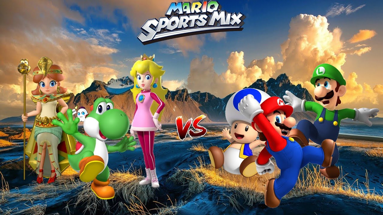 Mario Sports Mix - Basketball (3 Players, Expert CPU) Exhibition Match Ep. 686
