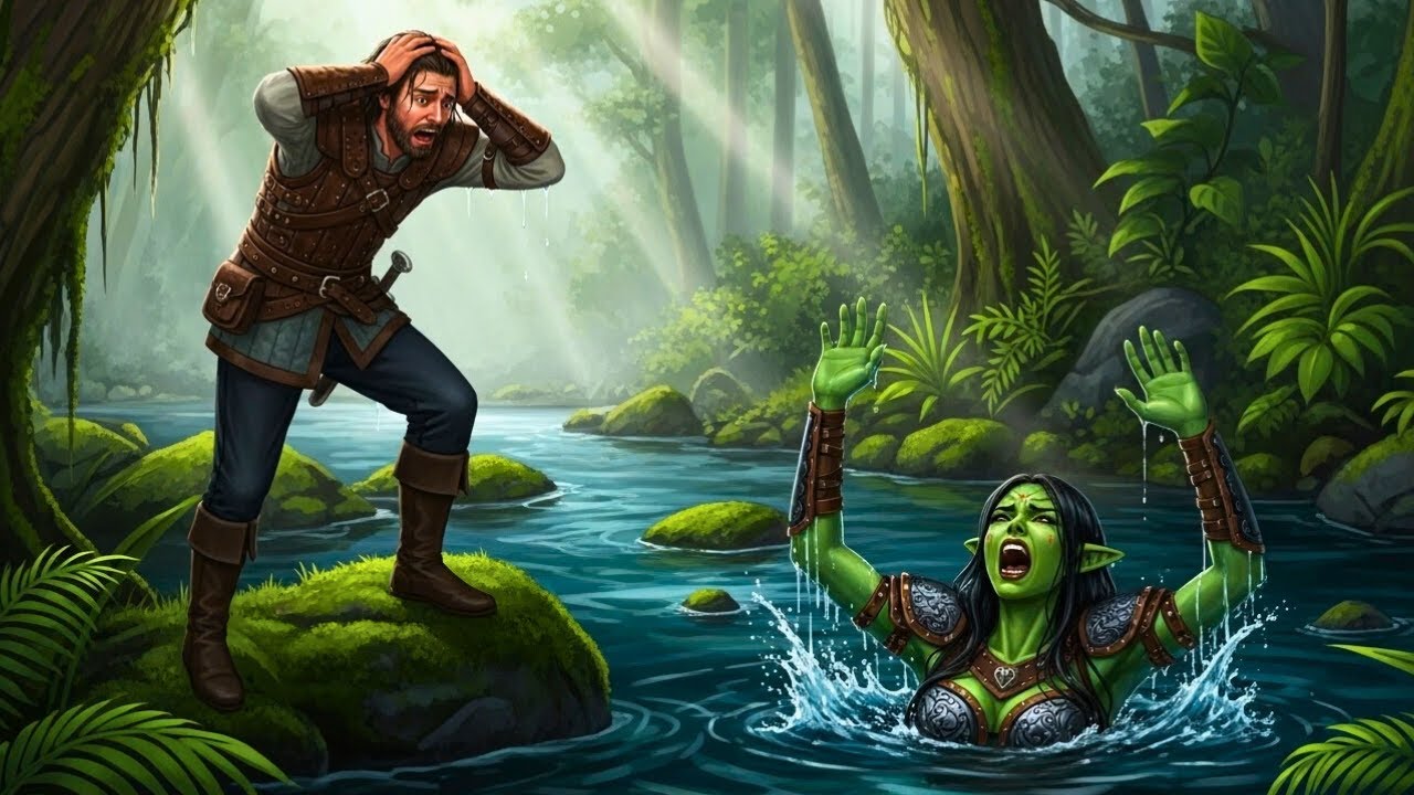 Man Is Stunned To Find a Drowning Orc Girl — He Had a Genius Idea To Save Her!