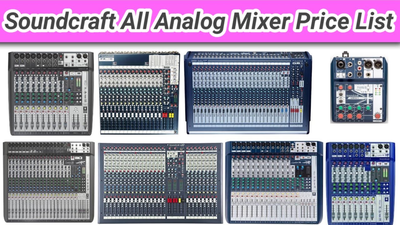 Soundcraft all mixer price || Soundcraft all analog mixers || Soundcraft all mixer price 2023