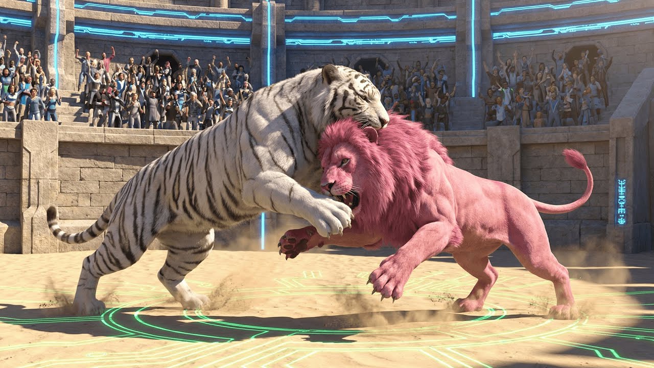 Assassin White Tiger Kills Giant Golden Tiger! Training The Mythical Pink Lion For Ultimate Revenge.
