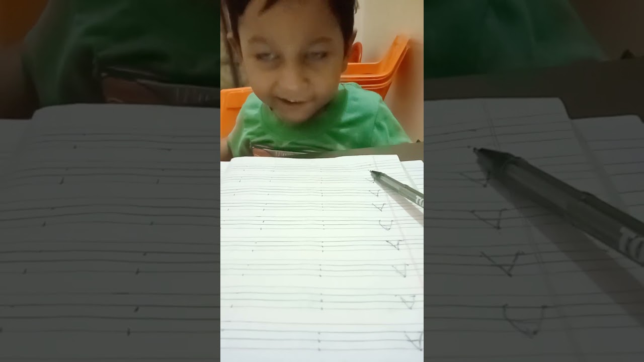 Capital letter A,B,C by nursery standard student anmol 