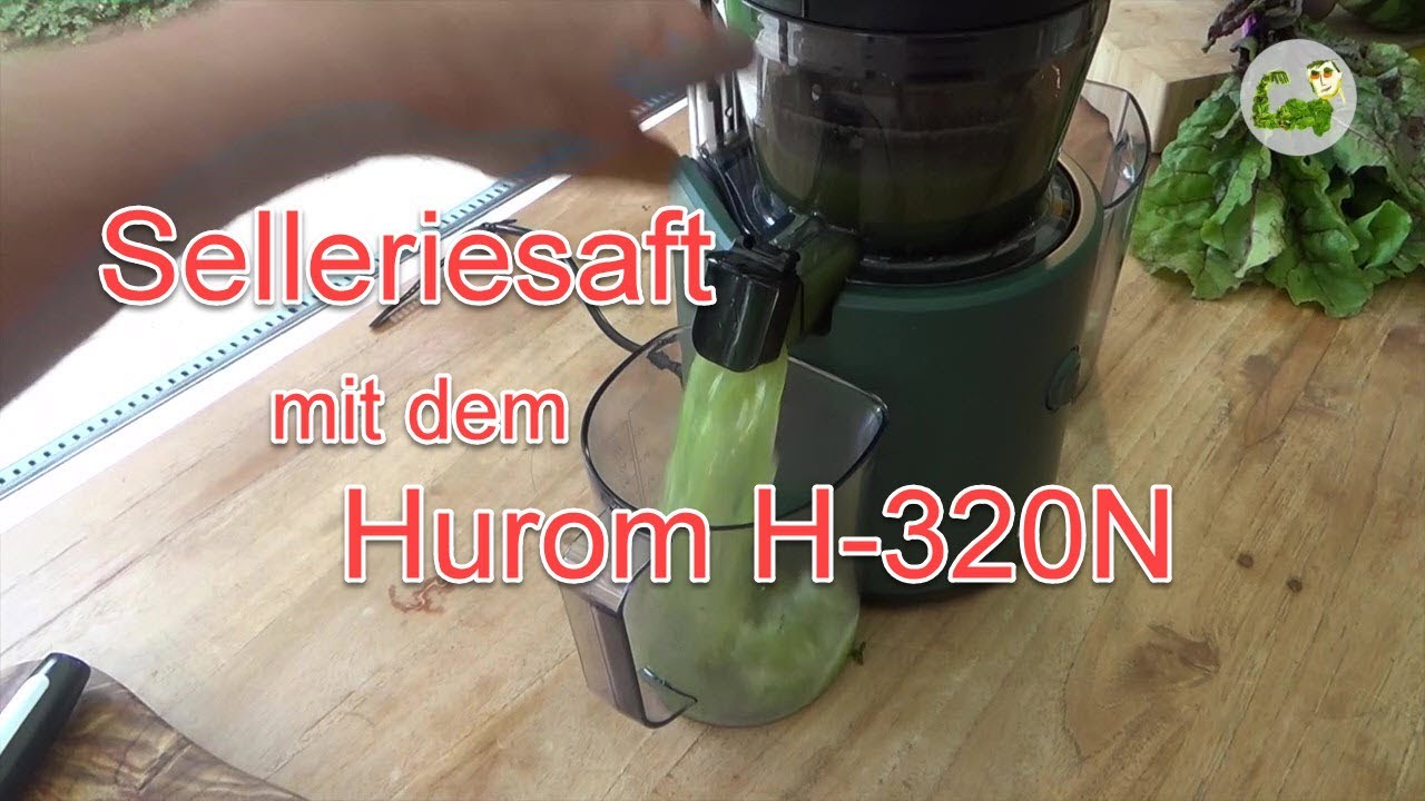 Hurom H-320N Slow Juicer & Selleriesaft - Staudensellerie Verarbeitung - Teil 2 von 8