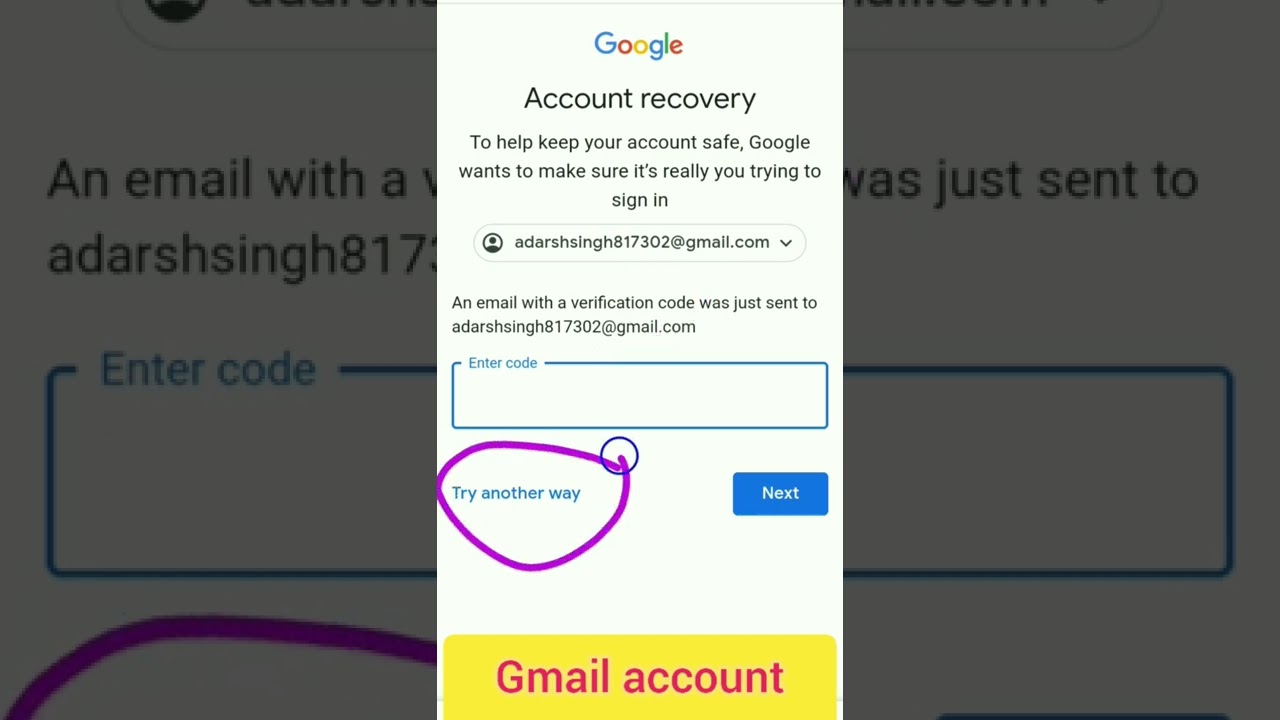 Gmail account recovery 2026 || How to recover Gmail account || Google account recovery #shorts