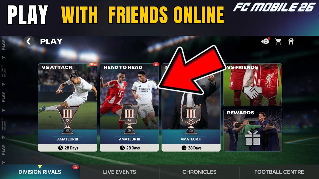 FC Mobile 26 How to Play with Friends Online