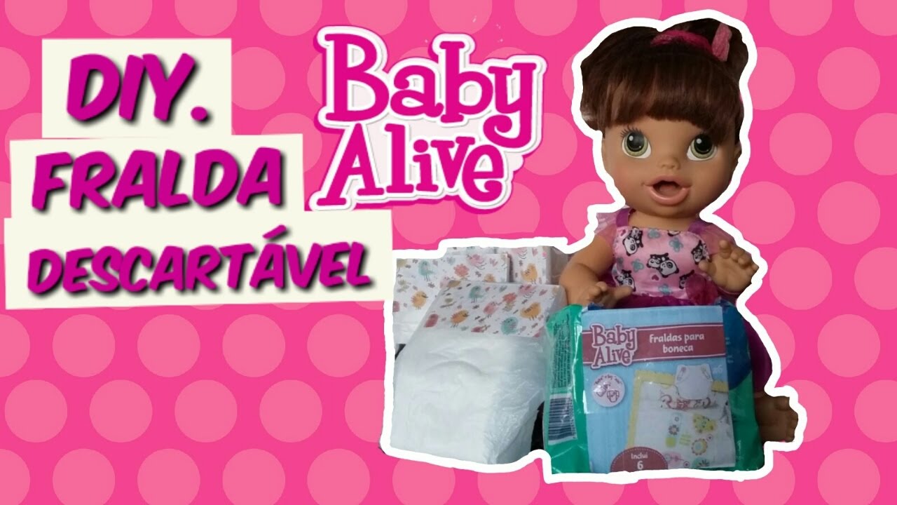 DIY. Como fazer fraldas para baby Alive