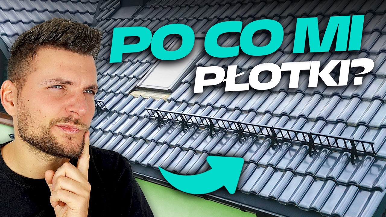 Po co płotek przeciwśniegowy na dachu z dachówki? Płotki śniegowe to głupota? | DOMINIK MALUJE