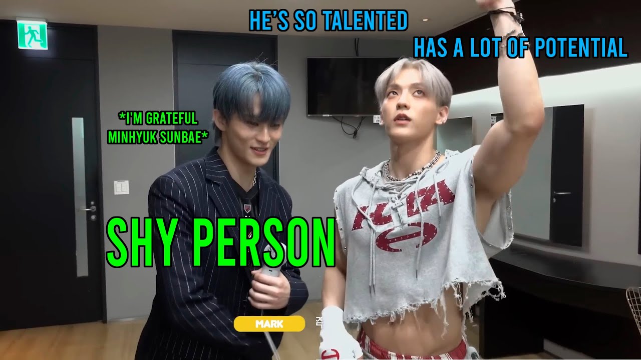 Mark grateful for Minhyuk #btob #nct