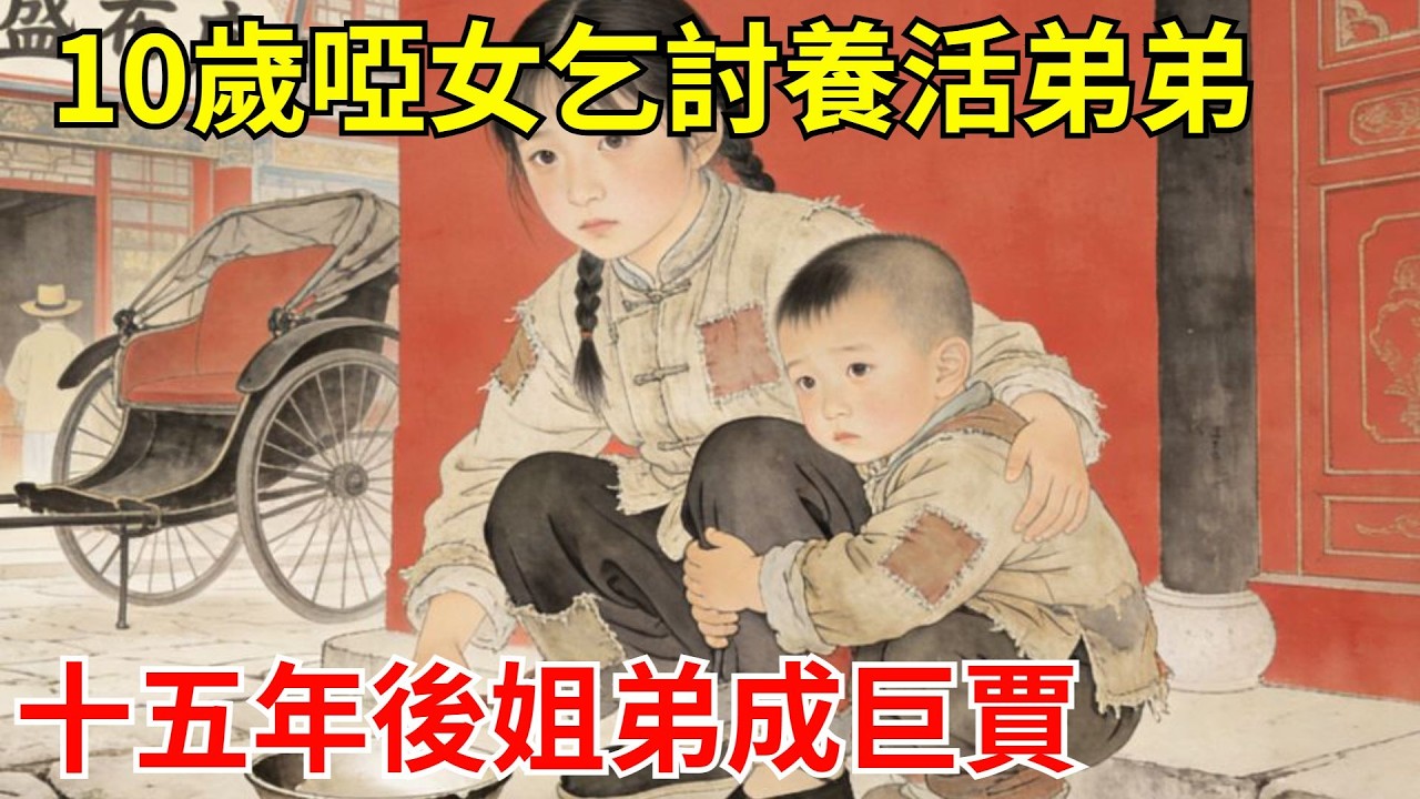 10歲啞女被繼母賣掉，跳河逃命，靠乞討養活弟弟。十五年後，姐弟成巨賈，回村蓋百間義屋。繼母跪在門口哭嚎，村民把她趕走！#故事頻道#聽書#民間故事#說書#善有善報#爽文
