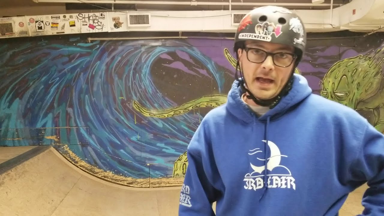 The Art Of Ram - Beginner Mini Ramp - How To Fakie Tail Stall