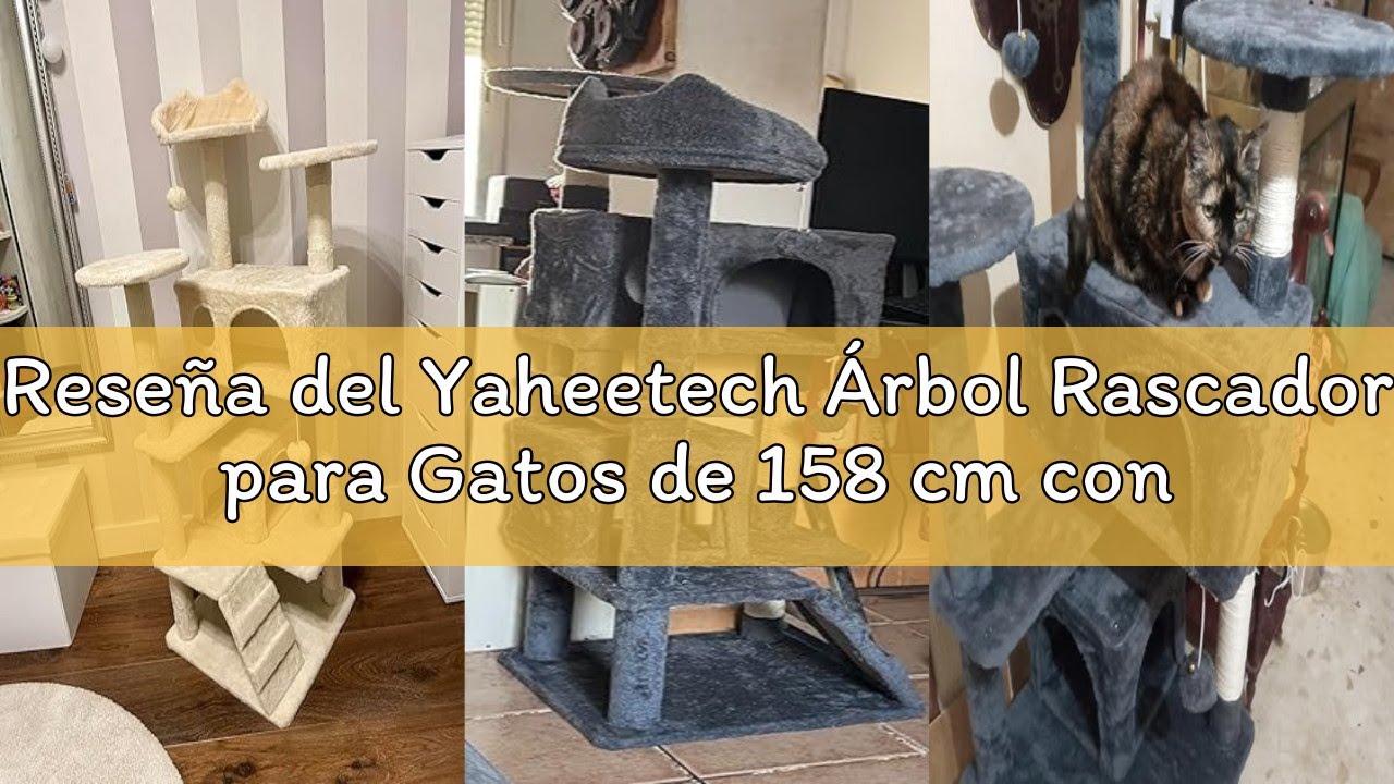 Reseña del Yaheetech Árbol Rascador para Gatos de 158 cm con Plataforma Torre Escalador para 1-3 Gat