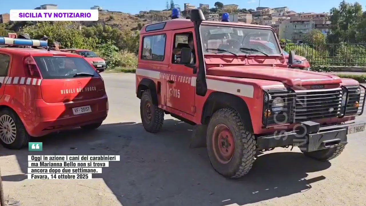 Favara, in azione i cani dei carabinieri ma Marianna Bello non si trova. 14 ottobre 2025