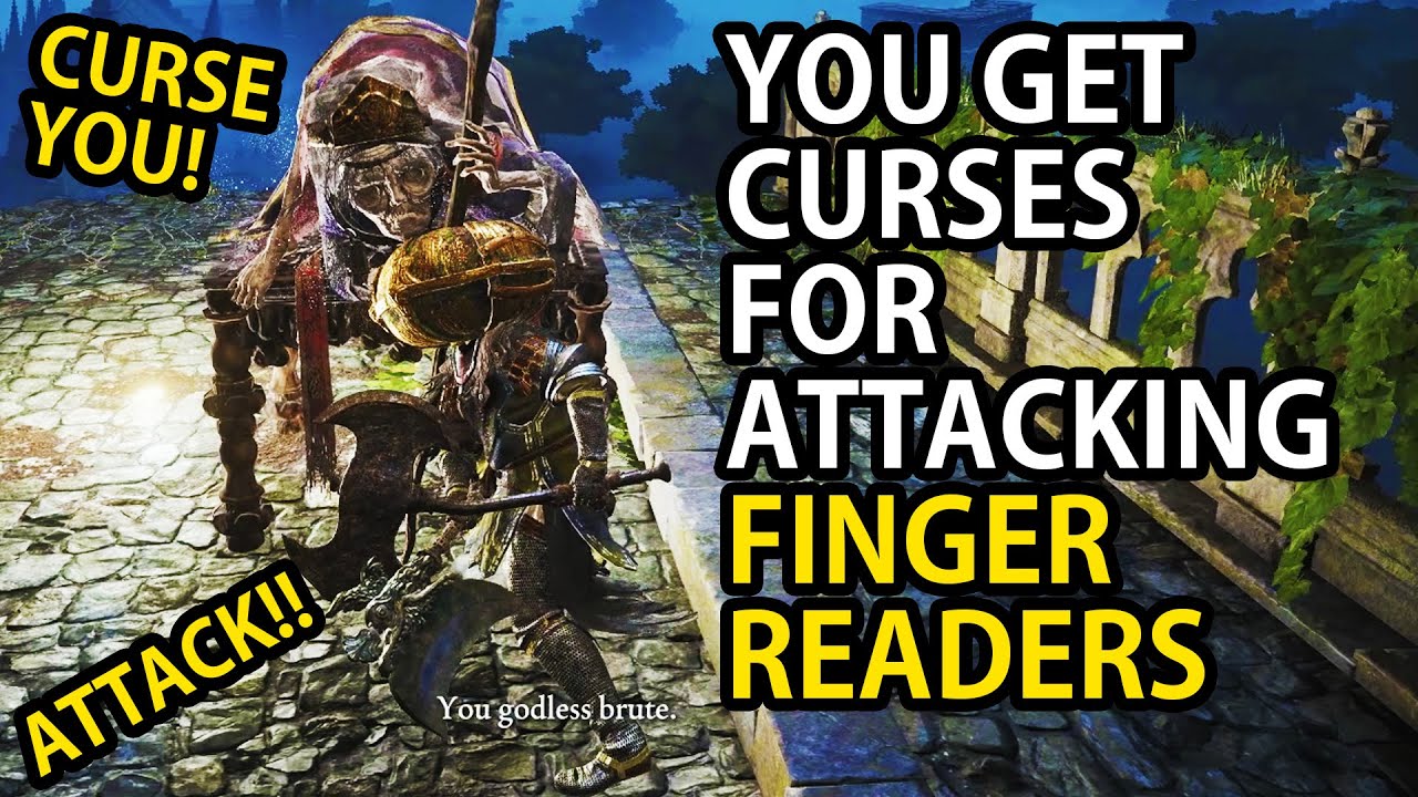 ELDEN RING - FINGER READER CRONES CURSE WHEN ATTACKED BY PLAYER