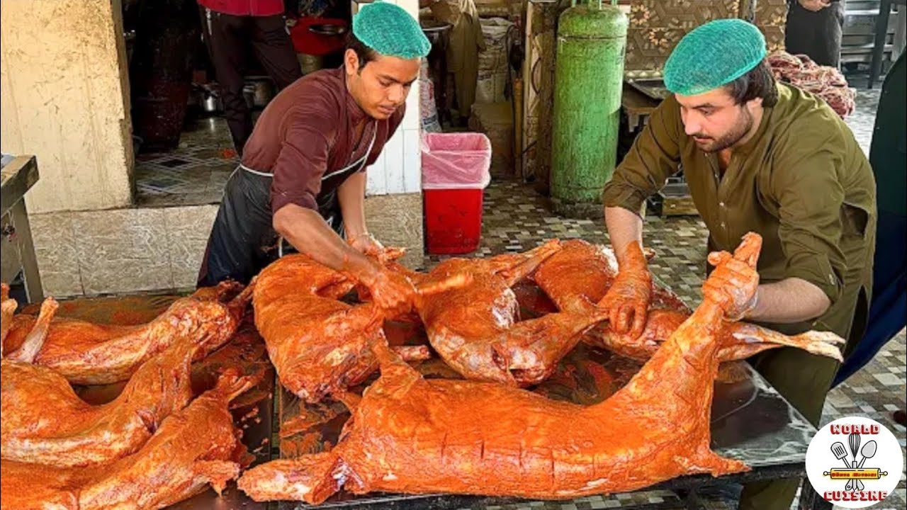 Pakistan SOKAK Yemekleri | B&uuml;t&uuml;n KUZU Hazırlama, ARAP Usul&uuml; KUZU KIZARTMA, Siri PAYE