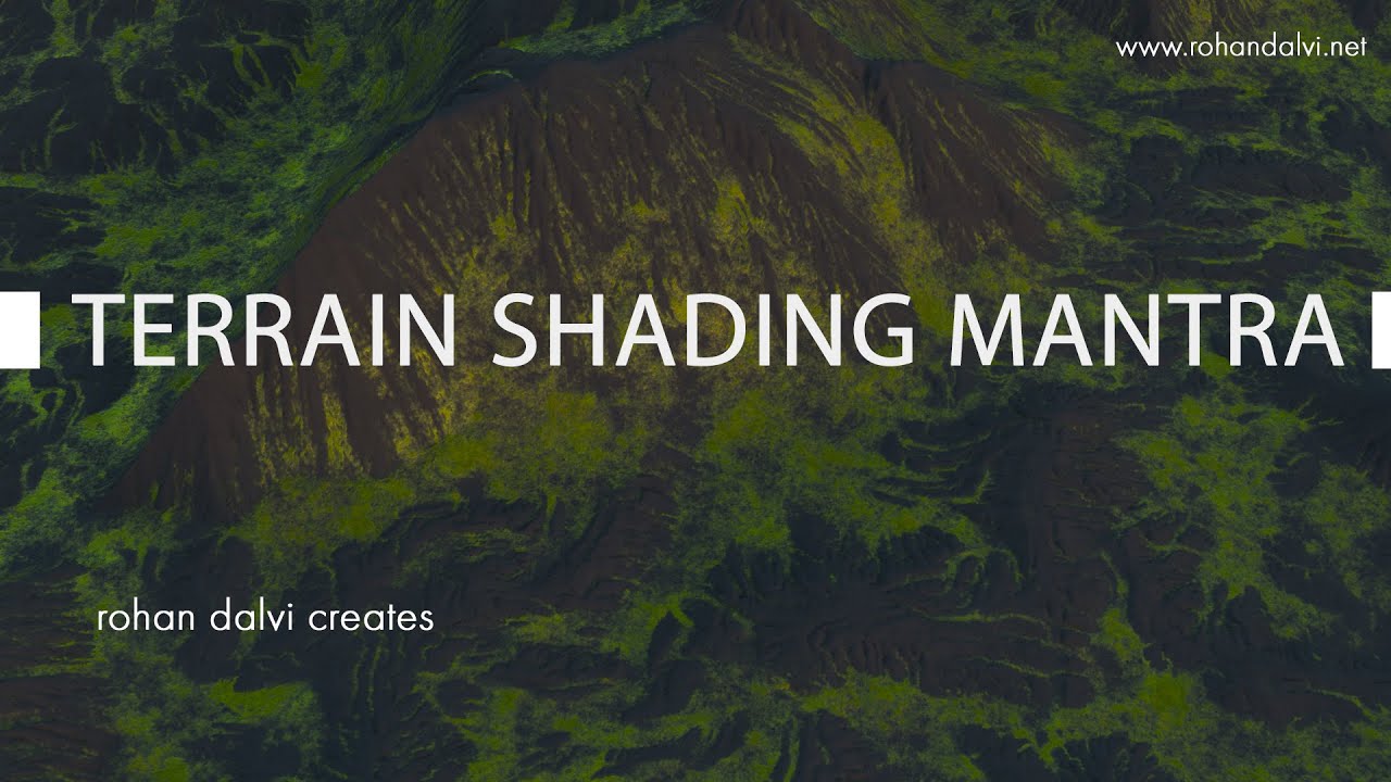 Terrain shading in mantra