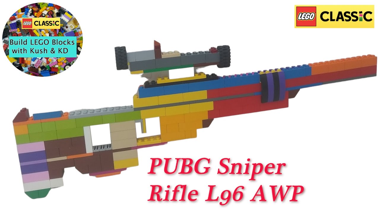 LEGO PUBG Sniper rifle L96 AWP with LEGO Classic 10715 || MOC|| Building Instructions (LEGO Gun :-5)