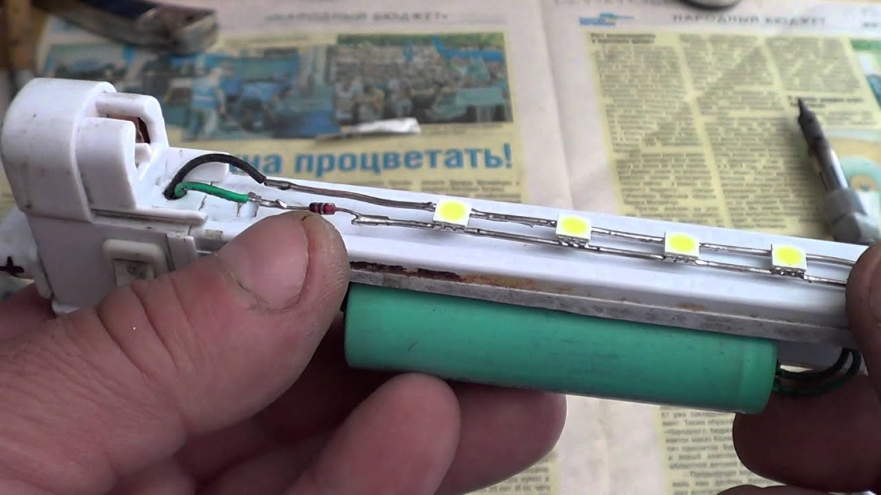 Фонарь для палатки на одном 18650