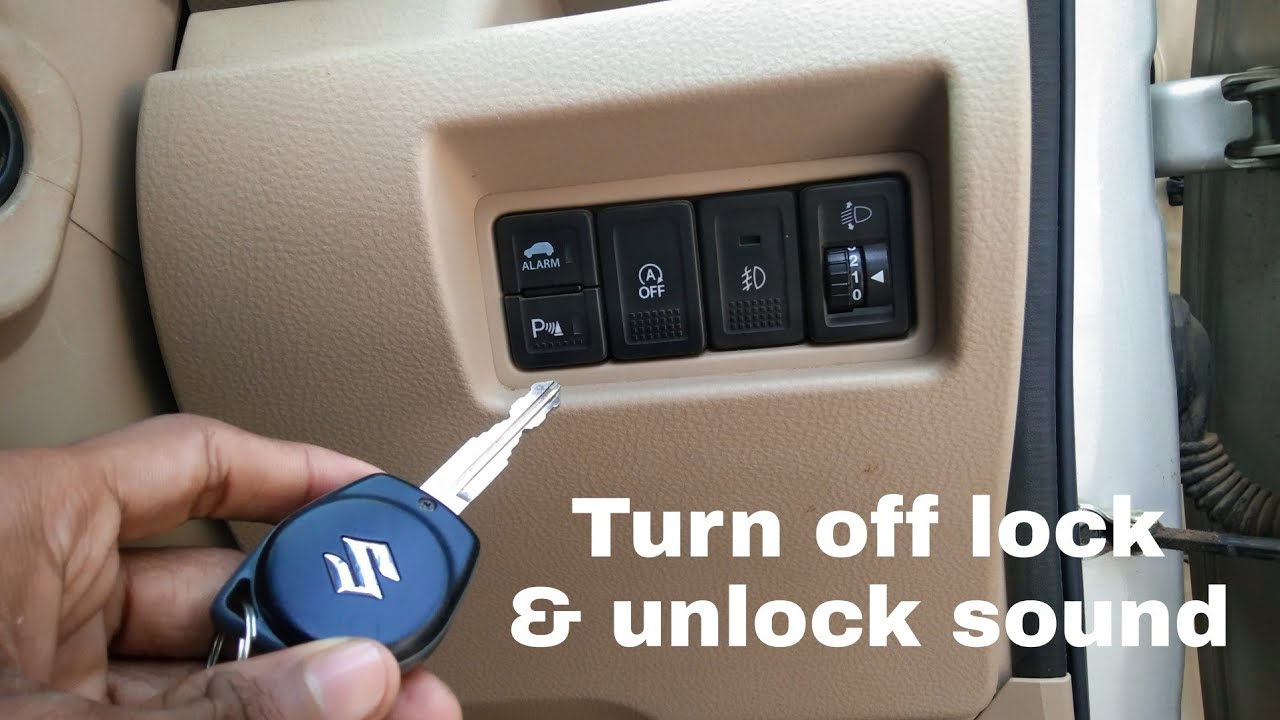 How to disable and enable the lock & unlock sound of maruti suzuki ertiga😍