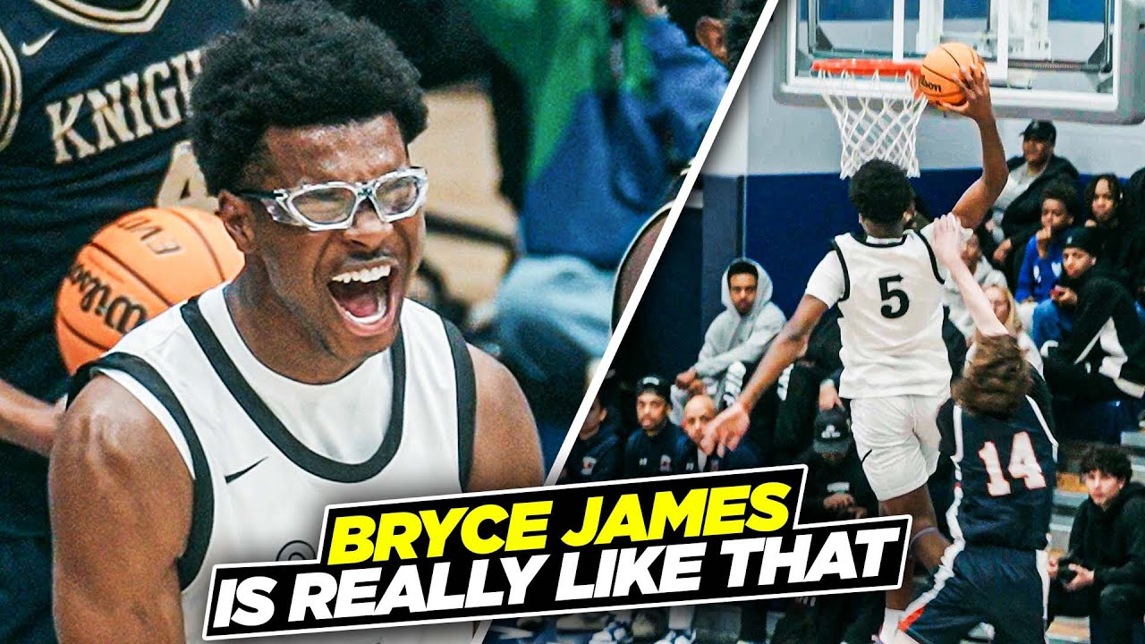 Bryce James FULL Senior Season Highlights! | 8 Min of Him Going NUTS!