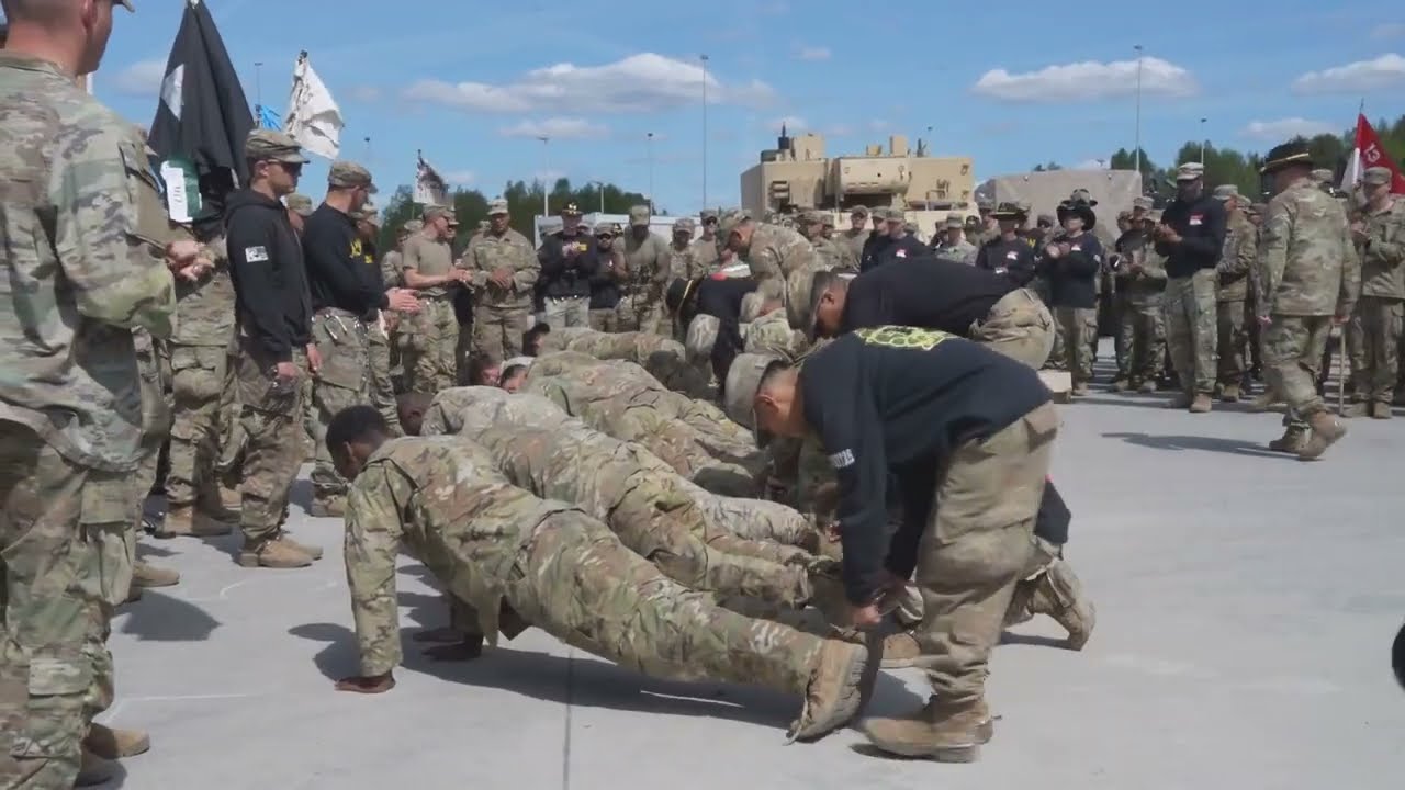 Spur Ride with Soldiers of the 13th Cavalry Regiment in Glebokie, Poland