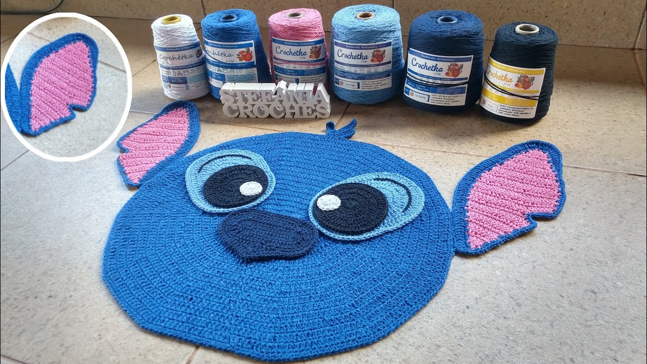 Tapete Bichinho Azul / Orelhas e Focinho ( Parte 2 )