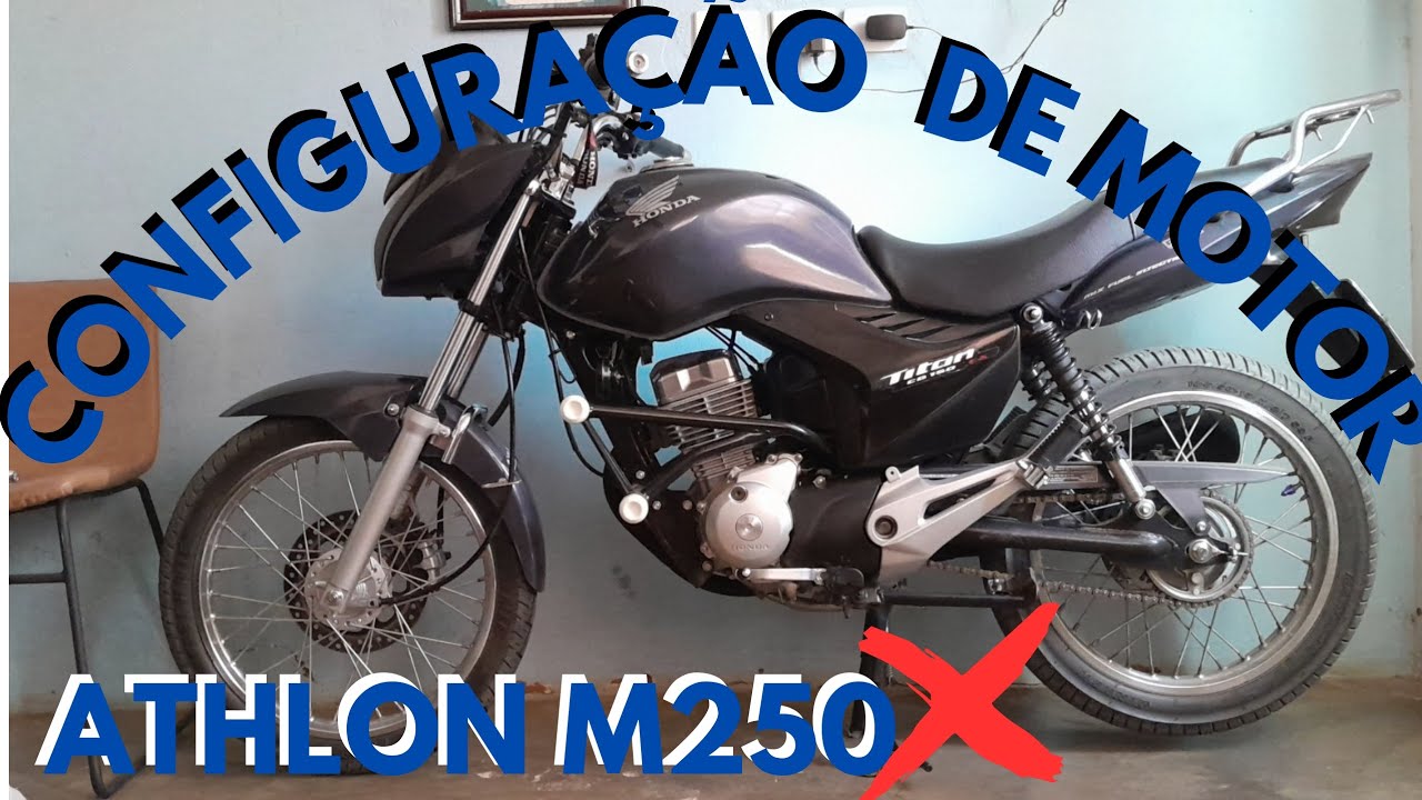 Configuração de motor  da 150 no módulo athlon m250x 🚀