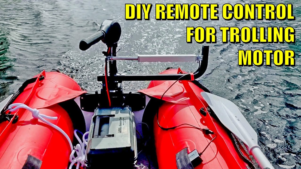 DIY Remote Control For Electric Trolling Motor Outboard Engine using Linear Actuator. RC boat.