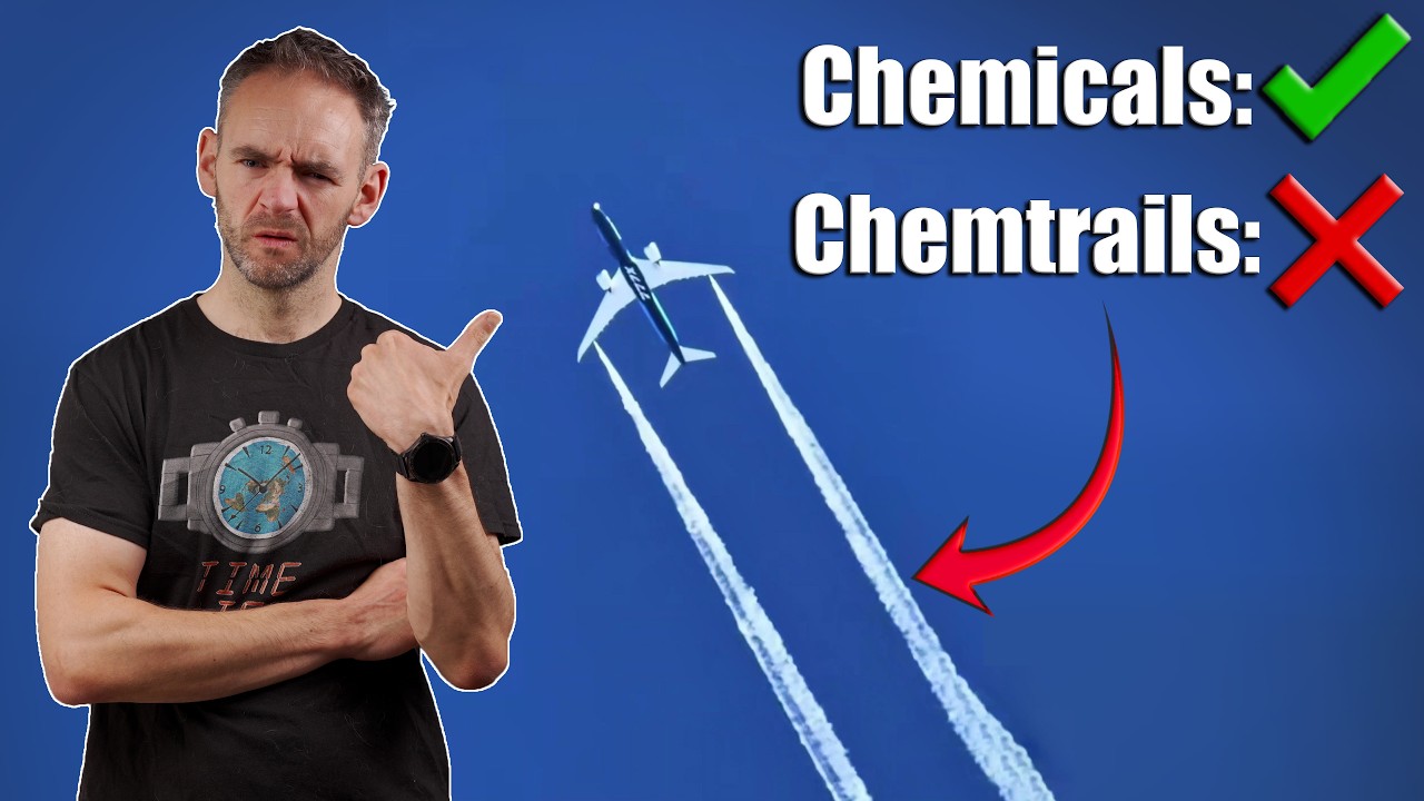 This plane IS spraying chemicals ... but they aren't CHEMTRAILS