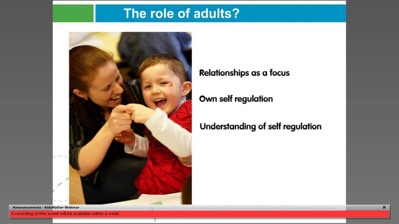 Webinar: Early Childhood, Self Regulation and Mental Health–What Can You Do?