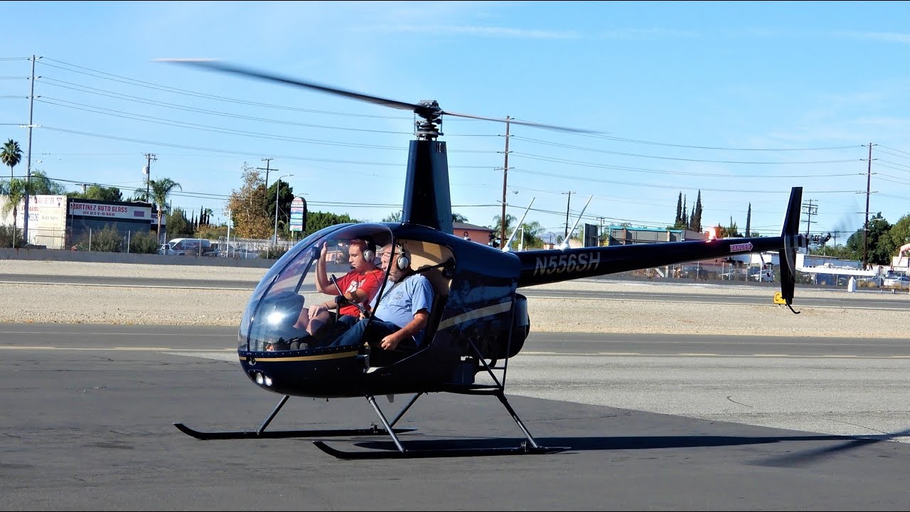 Robinson R22 Start-Up, Training & Landing Helicopter N556SH