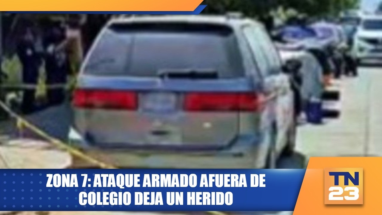 Zona 7: ataque armado afuera de colegio deja un herido