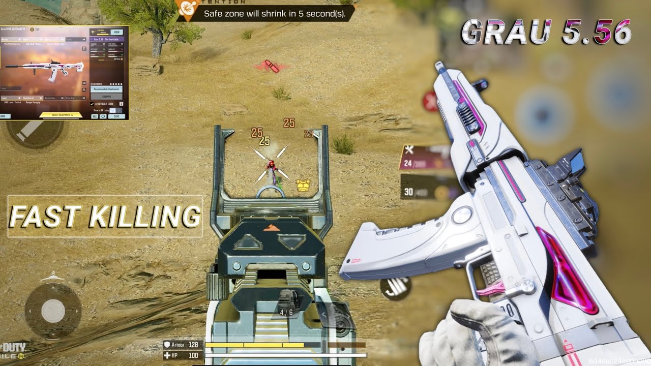NO RECOIL in LONG RANGE + FAST KILLING | BEST GRAU 5.56 GUNSMITH CODM | CODM BR GAMEPLAY