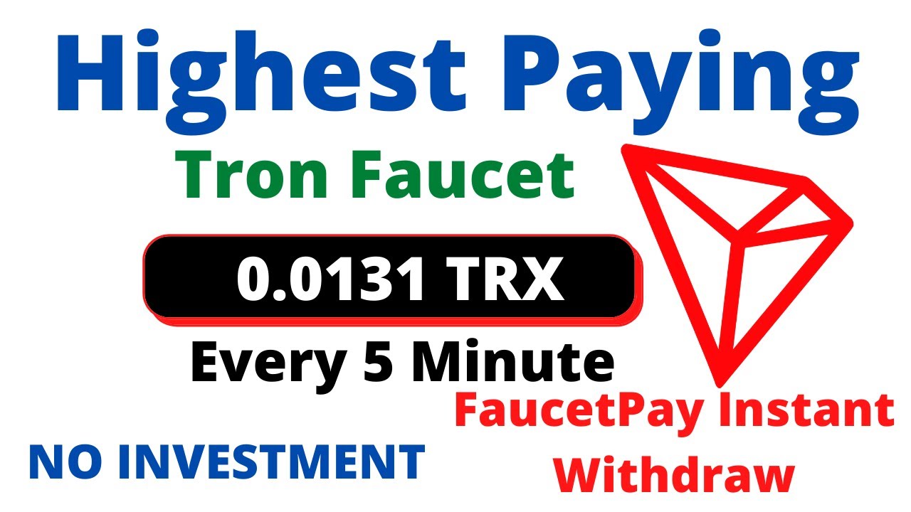 Highest Paying Tron Faucet | Every 5 Minute  0.0131 TRX | Instant Payment |
