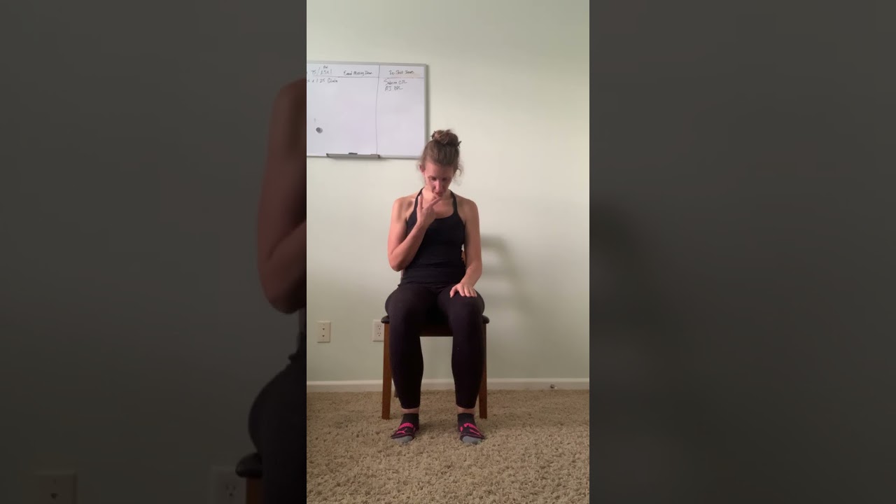 10 min chair yoga NECK and BACK