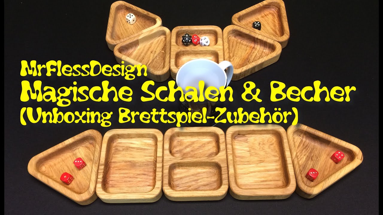 Magische Schalen & Becher (Unboxing Brettspiel-Zubehör)