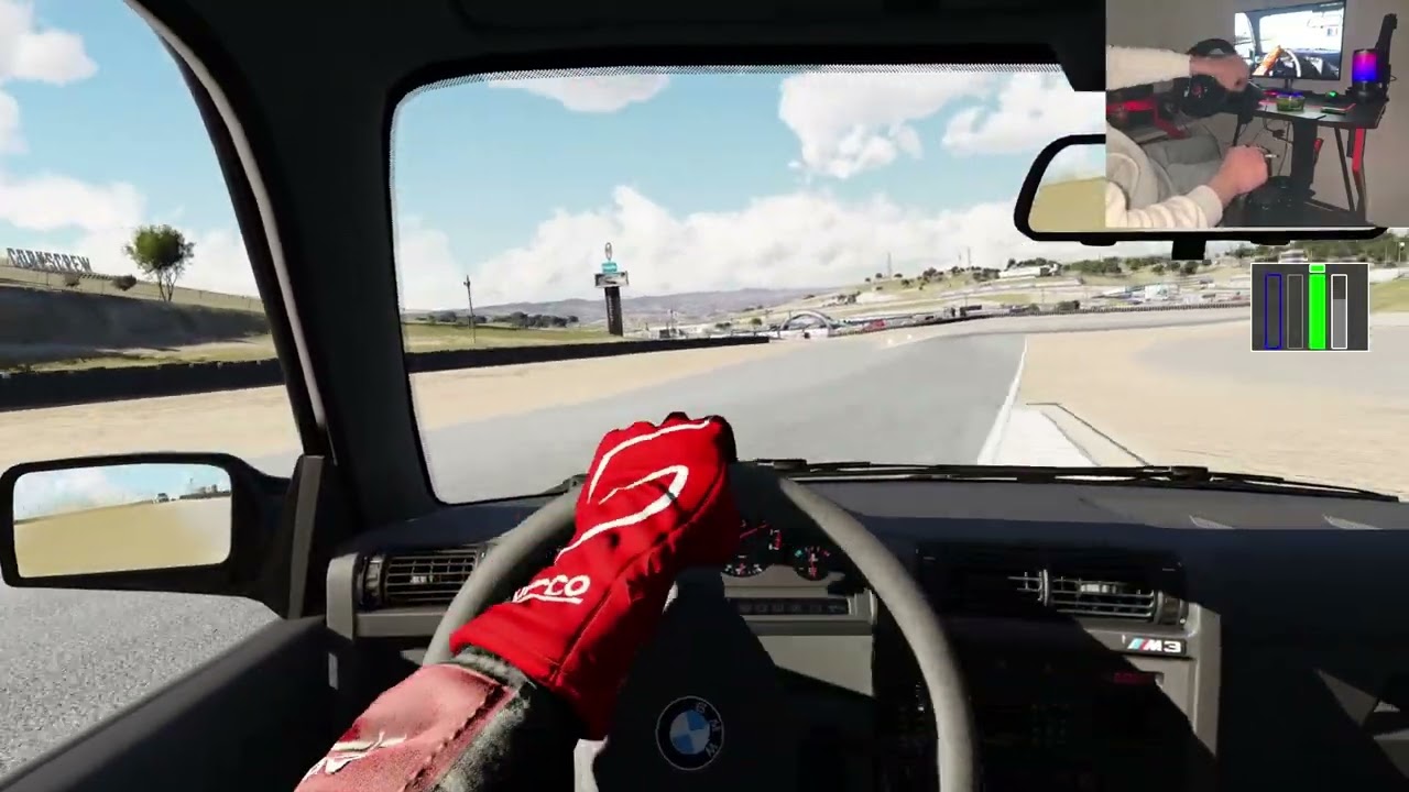 2 laps in ASSETTO CORSA while smoking a cig :l