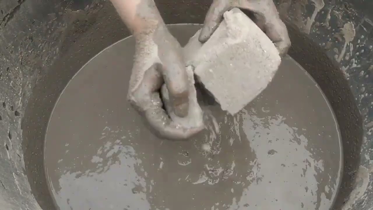 Gritty All texture mix texture Crumbling in lots of water 💦 SA ASMR