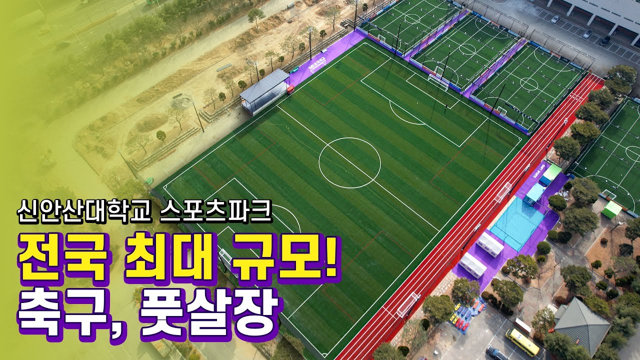 전국 최대 규모의 풋살장, 축구장! 놀러오세요~ (feat. 개그맨 정범균) | 신안산대학교 스포츠파크 | 도담tv