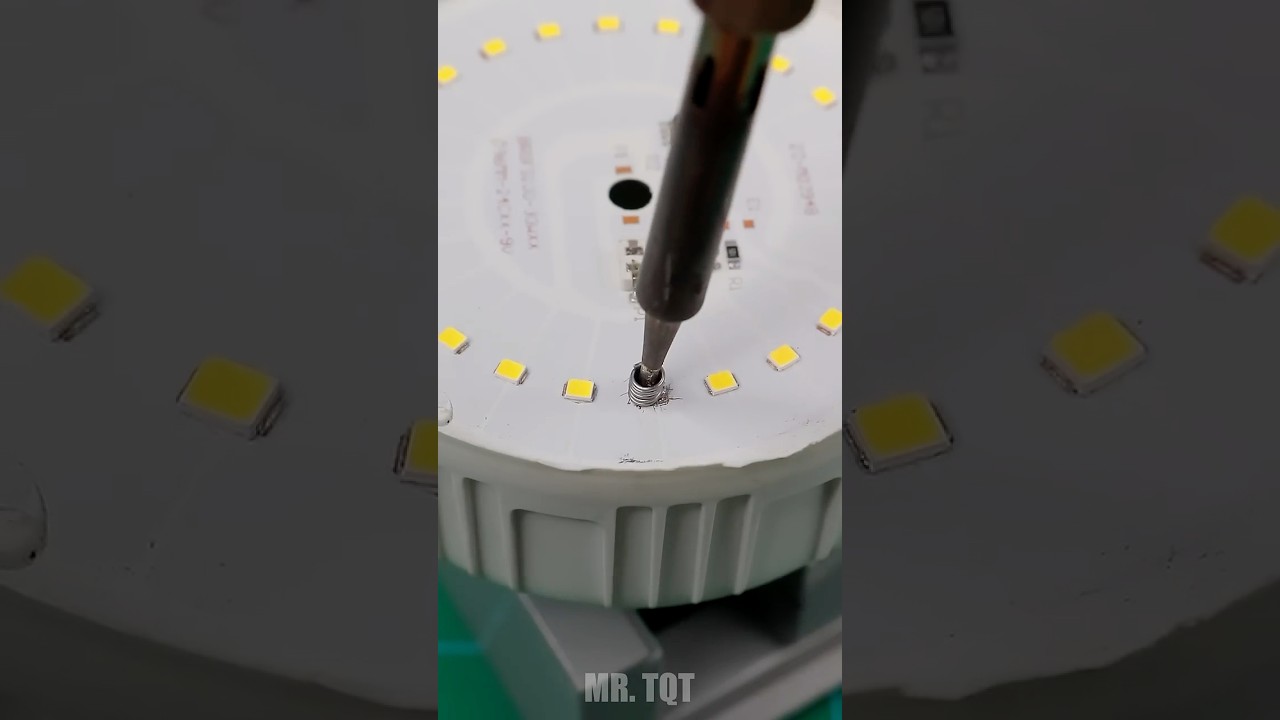 How to Fix the LED Bulbs with Soldering Iron #ideas #diy #tips #fix #repair #shorts