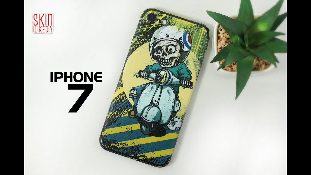 SkinART- I like DIY|Skin Iphone 7| Skin Zombie ride motobike Vespa.